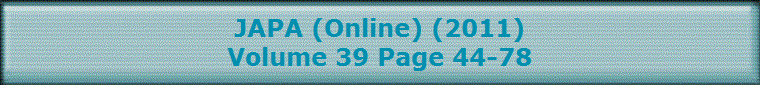 JAPA (Online) (2011)
Volume 39 Page 44-78